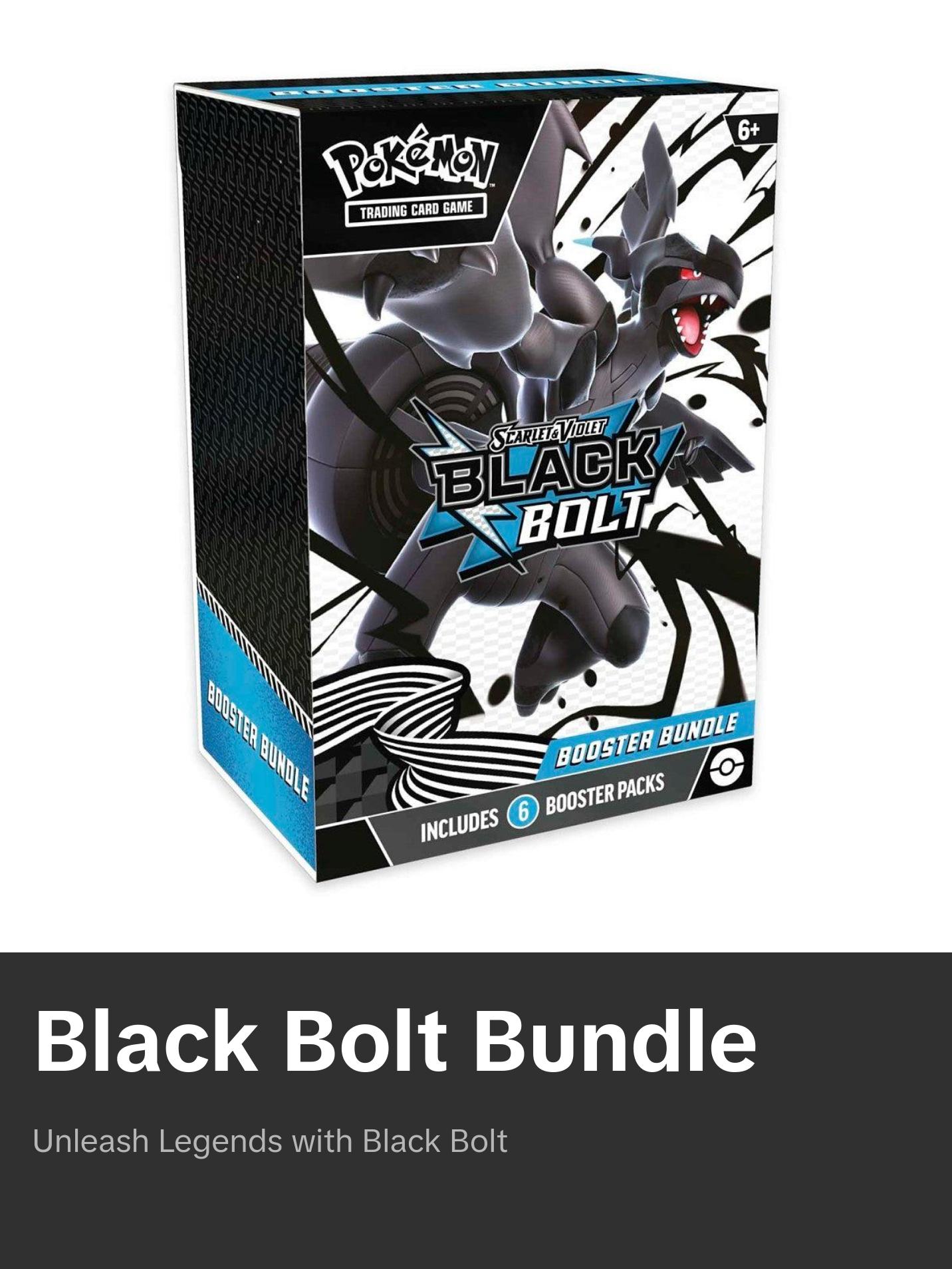 Pokémon TCG: Black Bolt Booster Bundle