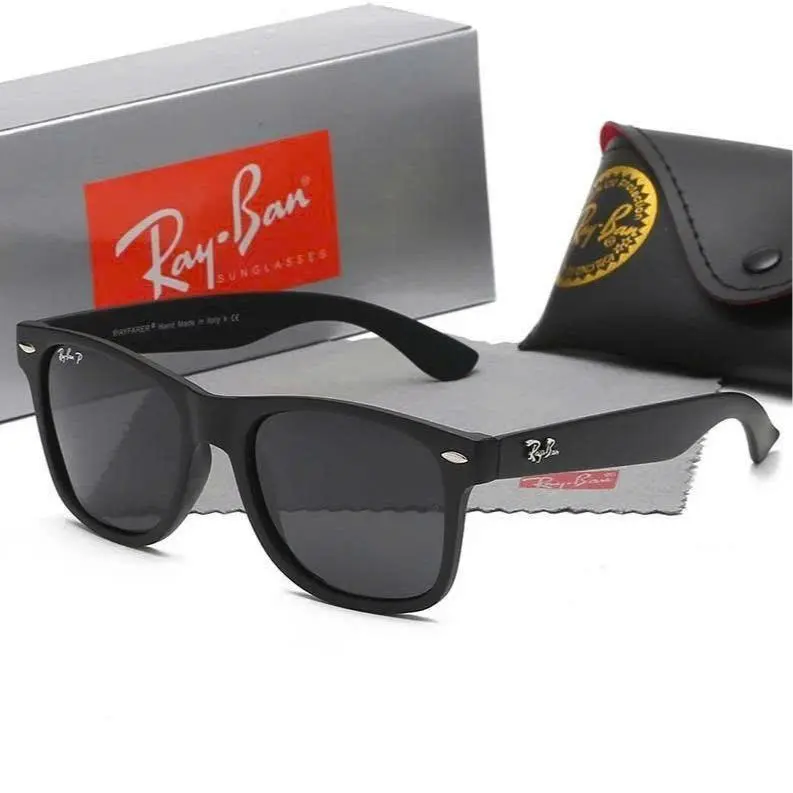Rayban Polarized Square Sunglasses for Men & Women UV400 Lightweight Outdoor Driving Eyewear