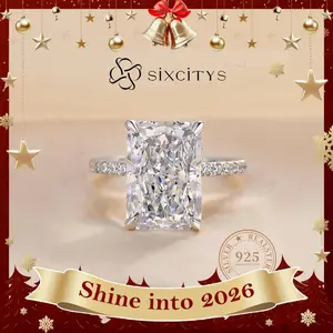 2026 Timeless Ring:  4CT D VVS1 Radiant Cut Moissanite Ring for Her – Forever Starts Now