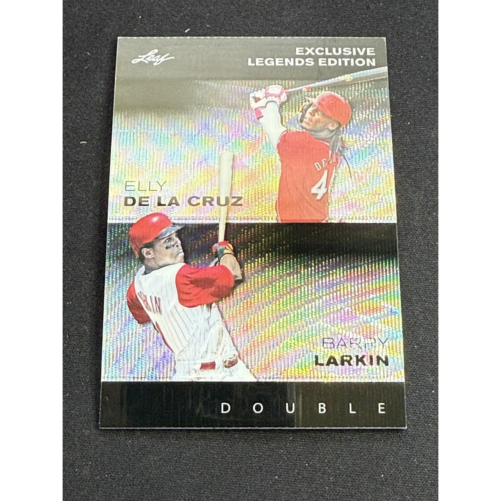 Elly De La Cruz / Barry Larkin 2024 Leaf Metal Dual Black /7 RC