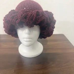 Crochet Ruffle Hat