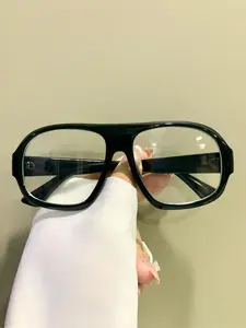 Unisex Simple Style Plain Color Eyeglasses, Trendy Casual Leopard Leg Eyeglasses for Everyday Use, Fashion Accessories for Outdoor Activities, Stylish Protective Glasses