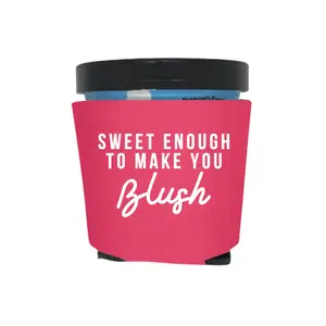 Ice Cream Pint Sleeves, Sweet Enough To Make You Blush, Ice Cream Pint Coolers, Party Favor & Gift Ideas, Holder for Ice Cream