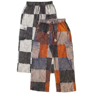 Checker Patchwork Pants