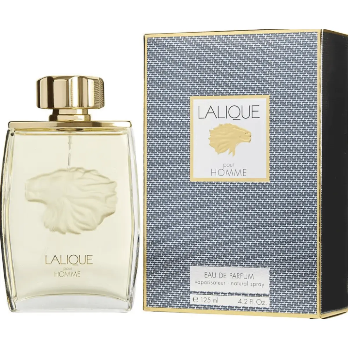 LALIQUE by Lalique Eau de Parfum Spray for Men, Notes of Grapefruit, Hint of Cedar, and a Rich Base of Amber, 4.2 oz, Citrus