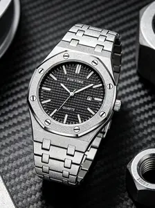 Men's Quartz Watch, Sunlight Style Night Glow Luminous Dial Matte Finish, Youthful Trendy Gift, Date Display, Waterproof, Casual Style, Luminous Analog Watch, Boxed Packaging, Luminous Waterproof Watch, Analog Quartz Watches