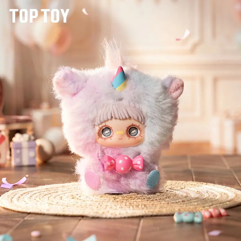 TOPTOY MayMei Surprise Party Series Soft Plush Doll Blind Box - Kawaii Aesthetic Boxed Collectible Toys and Plushies, Single Box Figurine, Desktop Ornament, Graduation Gift, Toy Unboxing Item, 8 Pieces 8box No Repeats