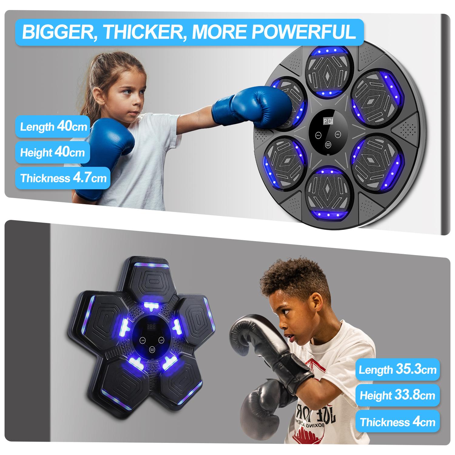 Smart Music Boxing Machine, Wall Mounted Boxing Training Equipment with Boxing Gloves, Punching Bag, Boxing Training Tool for Home Gym, Sports Toys for Men & Women