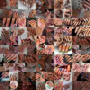 144pcs Nail Art Set, High-Quality Gloss Finish, Square Shape, Reusable & Convenient, Perfect for Parties & Daily Use, Press On Nails