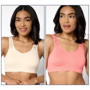 Anybody Intimates Seamless Lounge Bra with Lycra 2 Pack