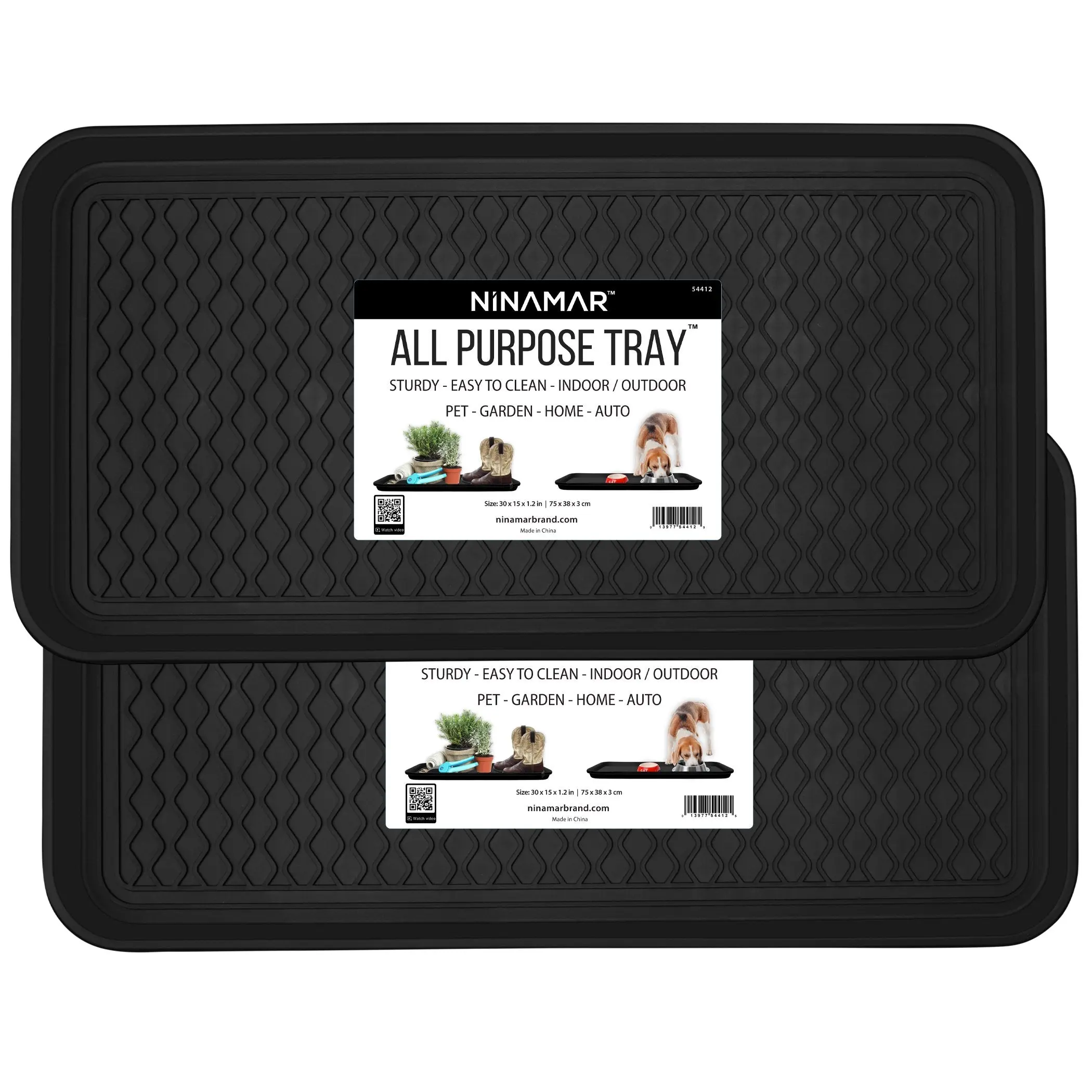 Ninamar Boot Tray – 30 x 15 Inch - 2 Trays