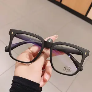 Oversized Myopia Glasses Women Men Big Frame Blue Light Blocking Eyewear Shortsight Diopter Lens  Luxury Prescription Eyeglasses