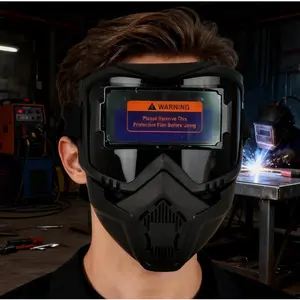 2026 Upgraded Auto-Darkening Welding Helmet with LED Light – Solar Powered True Color Welding Hood, Adjustable Shade Hard Hat for TIG, MIG, ARC & Plasma Cutting