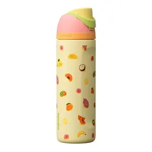 Owala Just Ripe FreeSip 24oz Bottle – Aesthetic Insulated Water Bottle – Cute Tropical Fruit Design Summer Beach Vibes | Pre Order