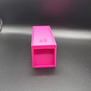 3D Printed by Me Square Traditional 2x2 Flip Coin Boxes with Lid Stackable Home Organizer Storage Bin Durable Collector Approved