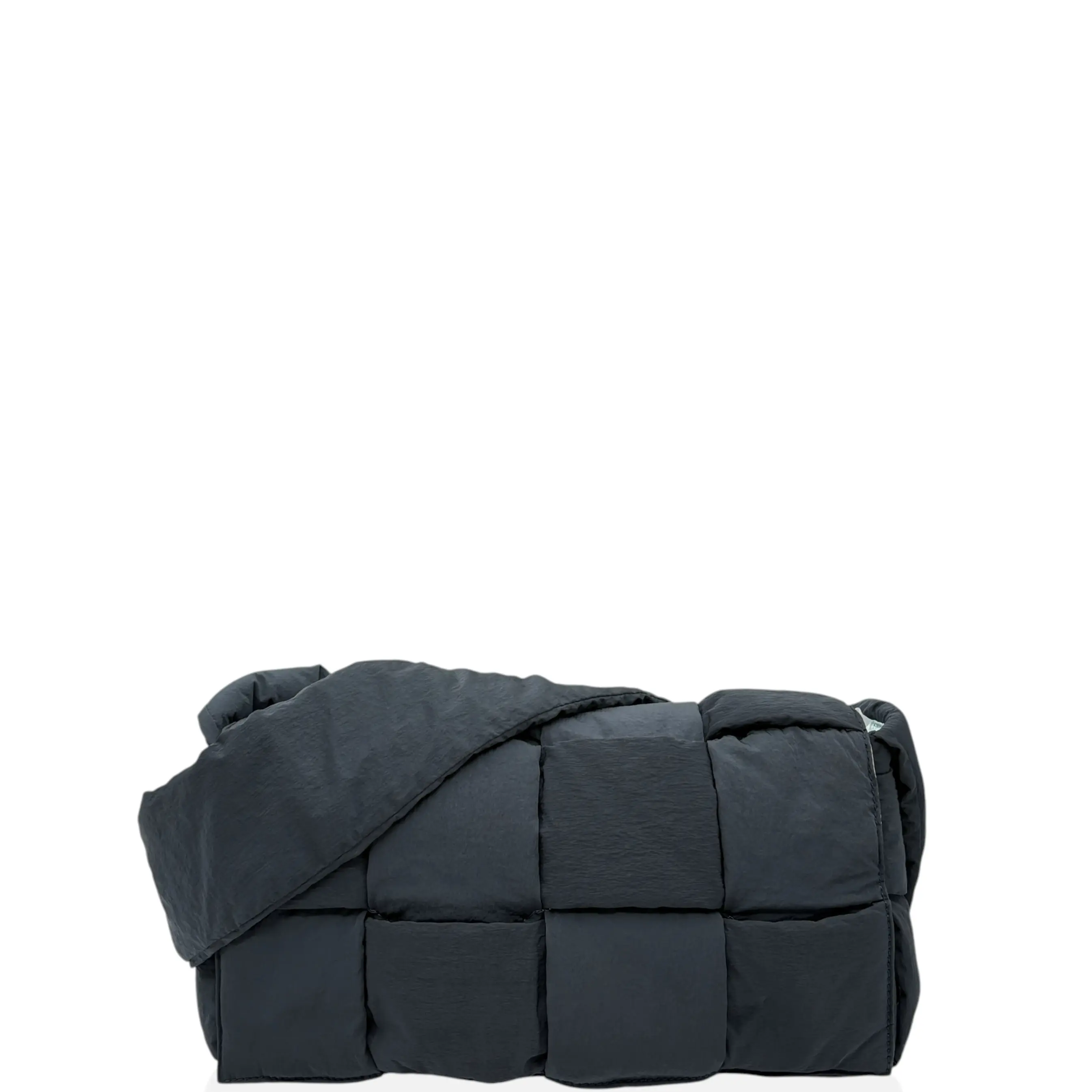 Pre-owned BOTTEGA VENETA Leather Shoulder Bags Classic Padded Tech Cassette Crossbody Bag Nylon Navy Blue (hy041326a5)