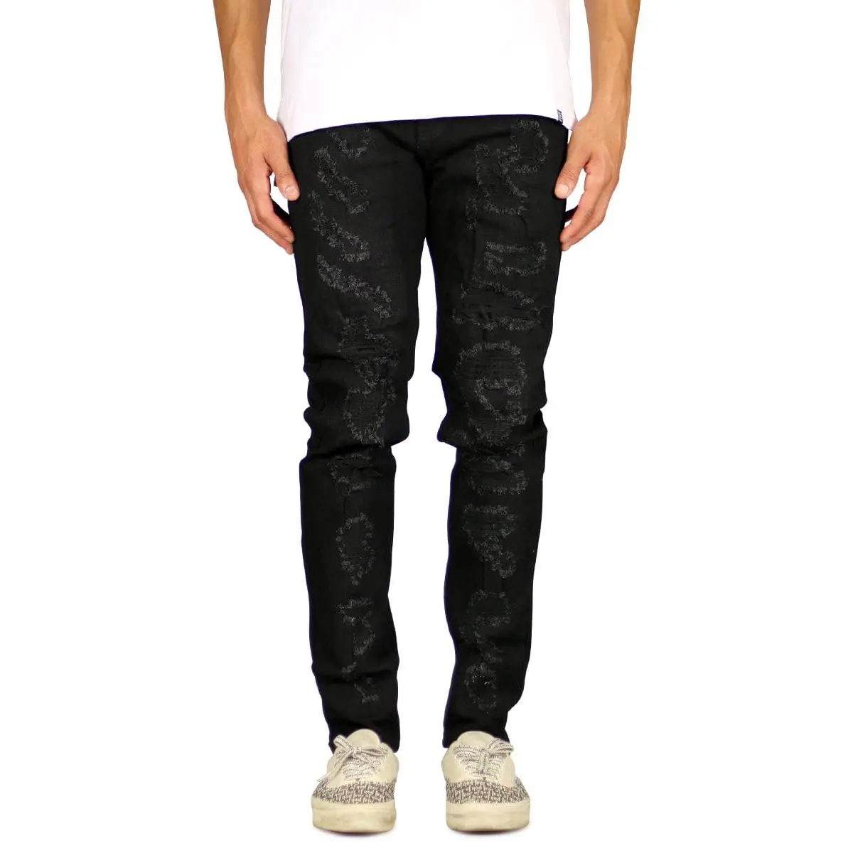 Jet Black Thrasher Jeans