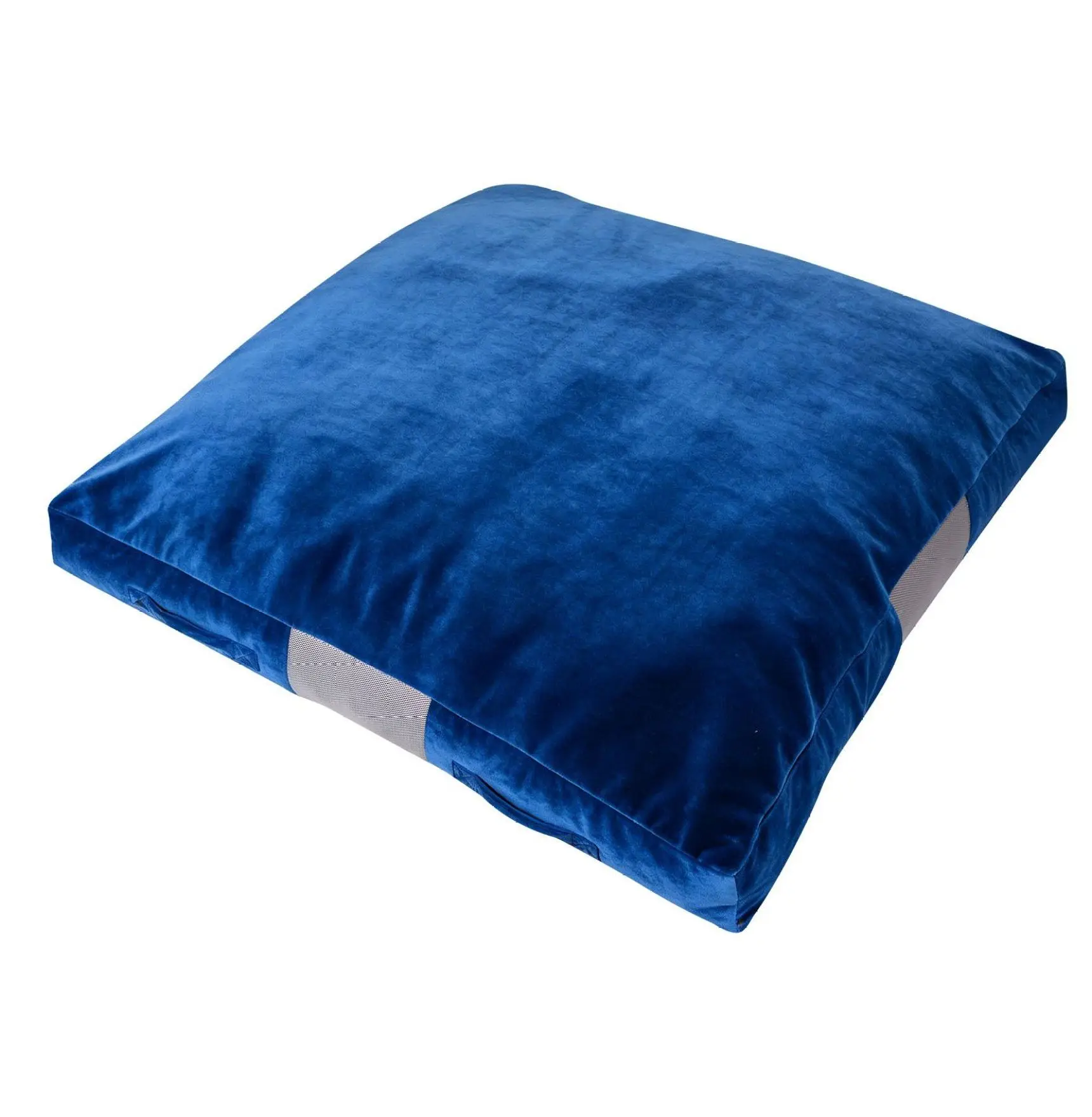 Crash Pad 5x5 ft for Kids - Sensory Foam Play Mat with Washable Cover - Large Soft Landing Zone for Gymnastics, Sensory Room, Jumping & Play Suede Blue