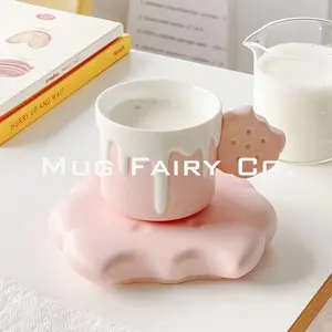 【Mug Fairy Co】 Strawberry Cookie And Cream Ceramic Mug