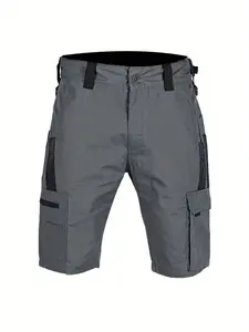 Men's Ripstop Tactical Cargo Shorts, Multi-Pocket Durable Work Shorts for Outdoor Hiking, Camping, EDC and Daily Utility Use, Grey Available