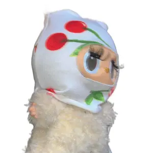 Labubu Cherry Ski Mask, Cute Design for Sheisty Mask