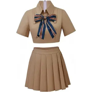 Horror Movie Megan Dress Doll Megan Costume Crop Top Skirt Sailor Suit for Women Girls