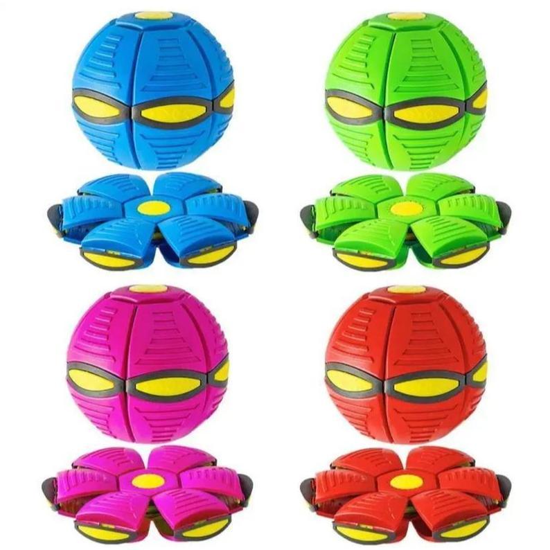 Light Up Bouncy Balls for Kids 6-Color Flashing Set, Magic Metaball Flying Saucer Bounce Balls, Toddler Interactive Toys, Christmas Stocking Stuffers & Gift Ideas