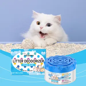 Cat Litter Deodorizer Jar Natural Plant Extracts for Cat Urine & Feces Odor Removal Mild Toilet Odor Eliminator Fresh Scent Deodorizing Gel for Pet Owners