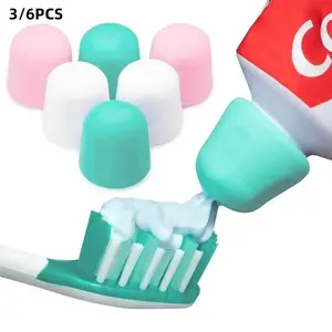 Automatic Closing Toothpaste Cap Dispenser for Adults and Kids, No-Mess Bathroom Accessory, Easy to Use with Random Colors, Toothpaste Squeezers, Toothpaste Holder