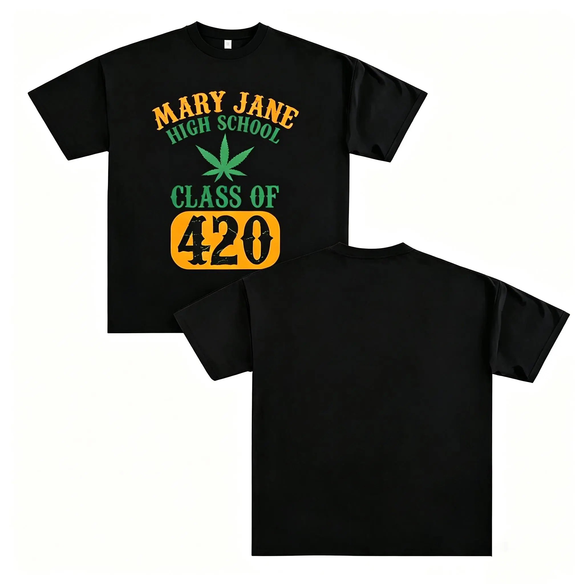 420 Weed Leaf Graphic T-Shirt for Men, 100% Cotton Crew Neck Short Sleeve Casual Top for Everyday & Weekend Wear