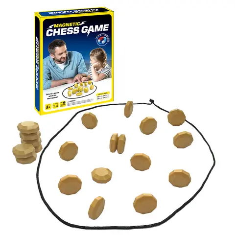 Magnetic Chess Game - Indoor Board Game, Tabletop Option for Adults with Strategy Cognitive Benefits, Luck Element, Stress & Mood Support, Patience Building, Endless Entertainment, Ideal Family Fun Night Gift