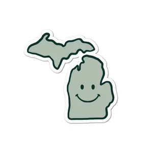 Michigan Smiley Sticker (single)