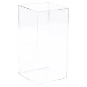 Pioneer Plastics Small Plastic Display Case, 3.5" W x 3.75" D x 8" H (Mailer Box)