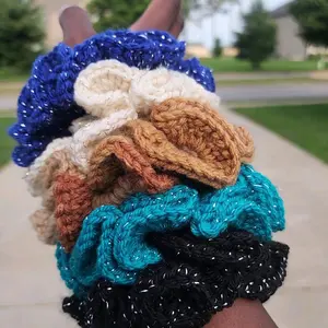 Crochet Scrunchies - Colorful Hair Accessories for Styling