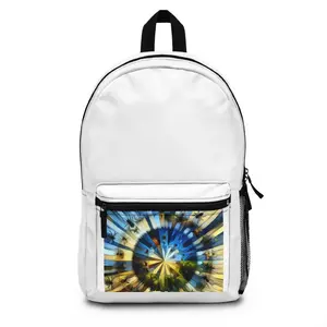 Vibrant Travel Backpack, Artistic Daypack, Unique School Bag, Trendy Hiking Rucksack, Colorful Everyday Backpack