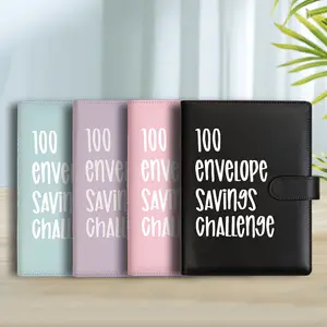 100 envelope savings challenge can put money can photograph small note loose-leaf, couple husband and wife 100 days saving money saving challenge money saving a5 saving challenge book weekly desk planner minisavings  challenge budget book