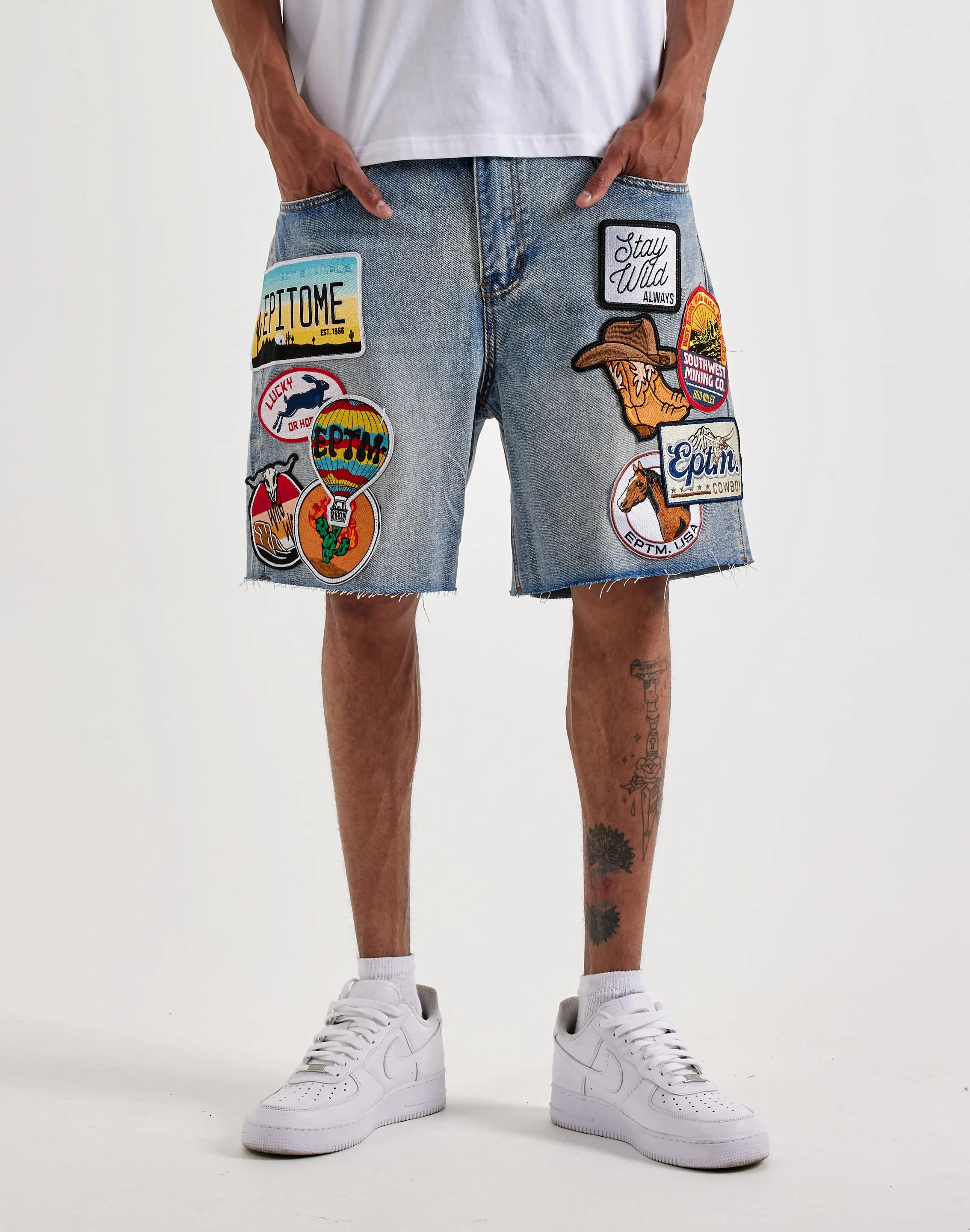 Mens EPTM Stay Wild Denim Shorts