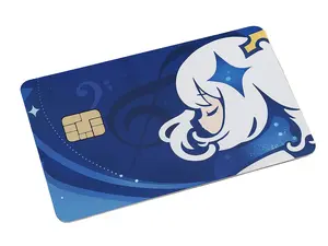 Paimon Holographic Edition Debit Card Skin Water Resistant Material Unique Design Protective Stylish Accessory