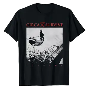 Circa Survive Juturna Album Cover Black Shirt Concert Tee Unisex Cotton One Side T-Shirt