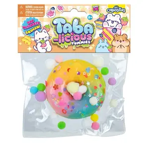 Taba-Licious Yummies Squeezable Toy 1PC Food Themed Colorful Designs for Collecting Gifting or Daily Fun Fun Squeeze Toy