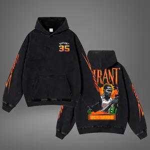 Vintage Acid Washed Hoodie Kevin Durant, KD35 Basketball 2025 Fan Gear, Basketball fan, Gift for true basketball fan