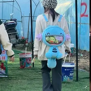 Anime Pokemon Backpack Cartoon Wooper Shoulder Bag Y2K Large Capacity Cute Travel Storage Bags Kawaii Handbag Girl Festival Gift