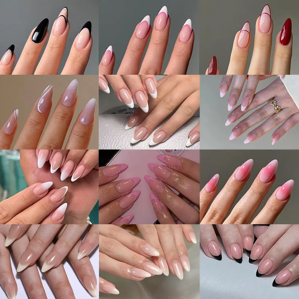 288 Pcs Lazy Nail Kit, Diy Fake Nails, Full Coverage Nails, Nail Tips, Acrylic Nails, Acrylic Fake Nails, Acrylic Nail Extensions, Quick 5 Minute Beauty, Includes Jelly Glue & Nail File, Reusable for Students & Professionals, Nail Extension Set