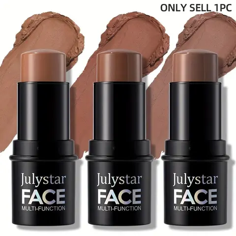 Cream Contour Stick, Bronzing Stick, Matte Bronze Mocha Color, Professional Facial Shaping and Contouring Makeup, Easy to Apply with Buildable Coverage, Highly Pigmented, Long-Lasting, Sweat-Proof Lightweight Makeup Bronzer, Face Contour
