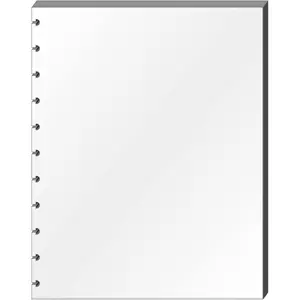 Letter Sheet Protectors for Discbound Notebooks fits Circa, Arc, TUL (Transparent, Set of 25)
