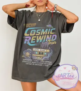 Comfort Colors® Cosmic Rewind Tour T-Shirt, Epcot Trip Matching Tee, Cosmic Rewind Set List Shirt