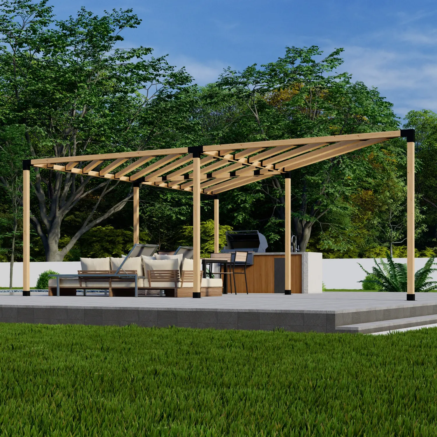 DIY Triangular Pergola Kit