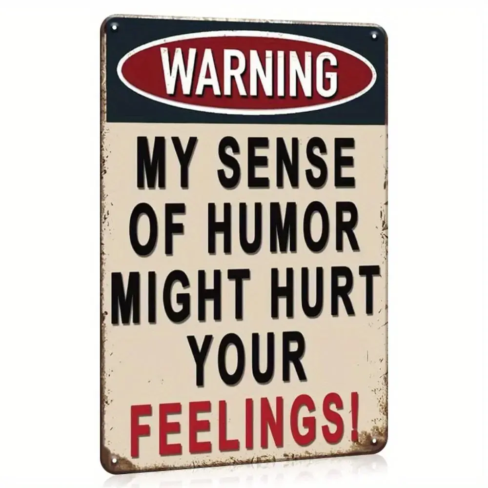 Vintage Slogan Sign, 1 Set Funny Sarcastic Sign for Garage Man Cave Offices, Iron Construction Personalized Sign, Humor Wall Art for Home Decor, Signage, Decoration Items, Vintage Plaque Decor, Home Decor Products, Wall Metal Plaque, Vintage Garage Signs