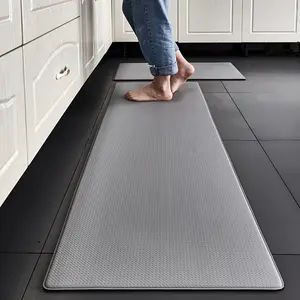 Anti-Fatigue Kitchen Mat Set, Memory Foam Standing Mats, 17.3x29.5 + 17.3x59 Inches, Waterproof Non-Slip, 0.31 Inch Thick