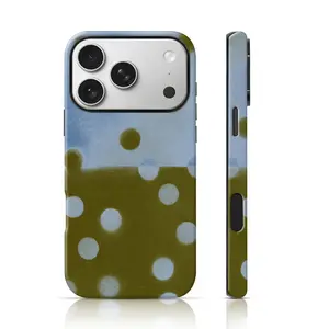 Olive & Sky Dot Design Mobile Phone Case Full Body Protection for iPhone 17 Pro Max/16 Pro Max /15Pro Max 15/14/13/12 & Samsung S26 /S25Ultra Unique Phone Case
